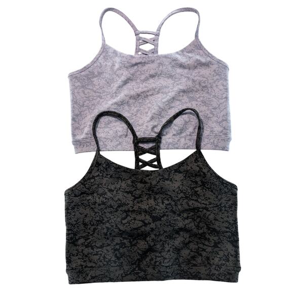MTA Sport Other - MTA Sport Bras Women's Large 2 pack Yoga tops purple black grey Nwot